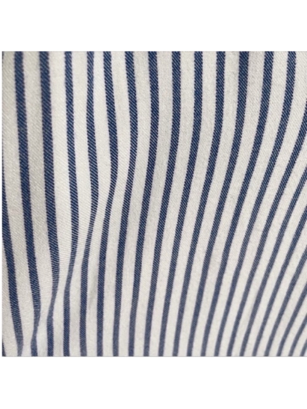 Harper Francesca's blouse white blue striped dolman sleeves high low - Picture 2 of 9